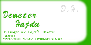 demeter hajdu business card